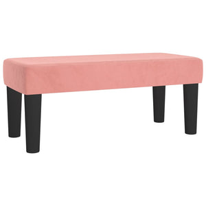 Κρεβάτι Boxspring με Στρώμα Ροζ 120x200 εκ. Βελούδινο - Pakobazaar