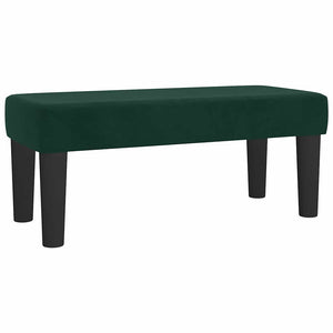 Κρεβάτι Boxspring με Στρώμα Σκούρο Πράσινο 100x200εκ. Βελούδινο - Pakobazaar