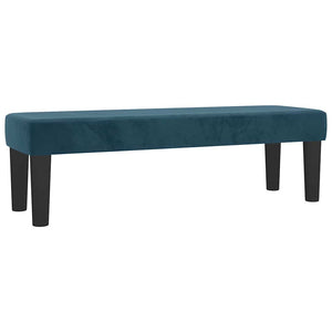 Κρεβάτι Boxspring με Στρώμα Σκούρο Μπλε 140x190 εκ. Βελούδινο - Pakobazaar