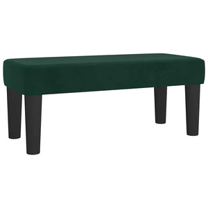 Κρεβάτι Boxspring με Στρώμα Σκούρο Πράσινο 90x200 εκ. Βελούδινο - Pakobazaar