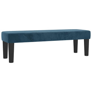 Κρεβάτι Boxspring με Στρώμα Σκούρο Μπλε 140x190 εκ. Βελούδινο - Pakobazaar