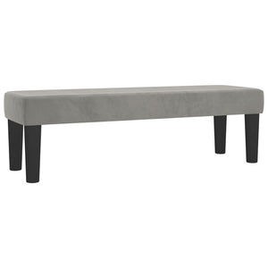 Κρεβάτι Boxspring με Στρώμα Ανοιχτό Γκρι 180x200 εκ. Βελούδινο