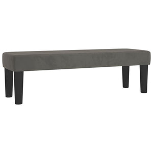 Κρεβάτι Boxspring με Στρώμα Σκούρο Γκρι 140x190 εκ. Βελούδινο