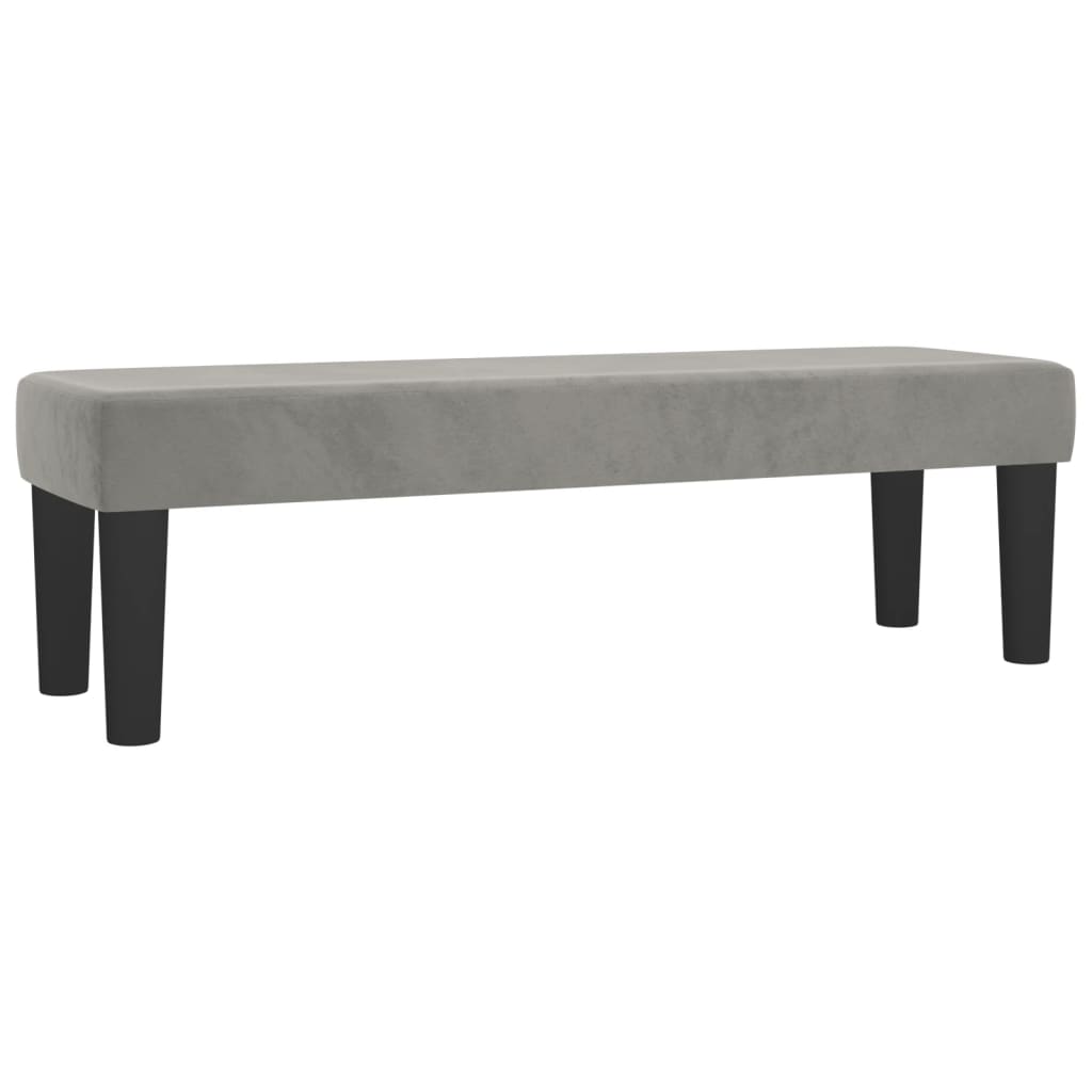 Κρεβάτι Boxspring με Στρώμα Ανοιχτό Γκρι 180x200 εκ. Βελούδινο