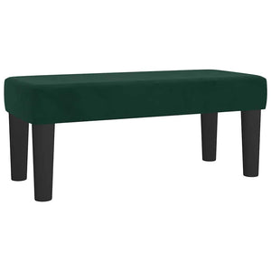 Κρεβάτι Boxspring με Στρώμα Σκούρο Πράσινο 90x190 εκ. Βελούδινο - Pakobazaar