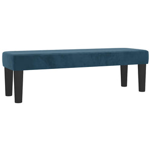 Κρεβάτι Boxspring με Στρώμα Σκούρο Μπλε 140x190 εκ. Βελούδινο - Pakobazaar