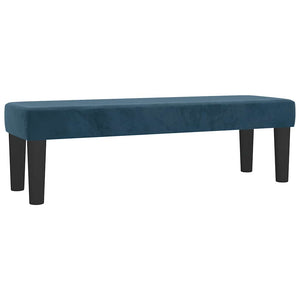 Κρεβάτι Boxspring με Στρώμα Σκούρο Μπλε 140x200 εκ. Βελούδινο - Pakobazaar