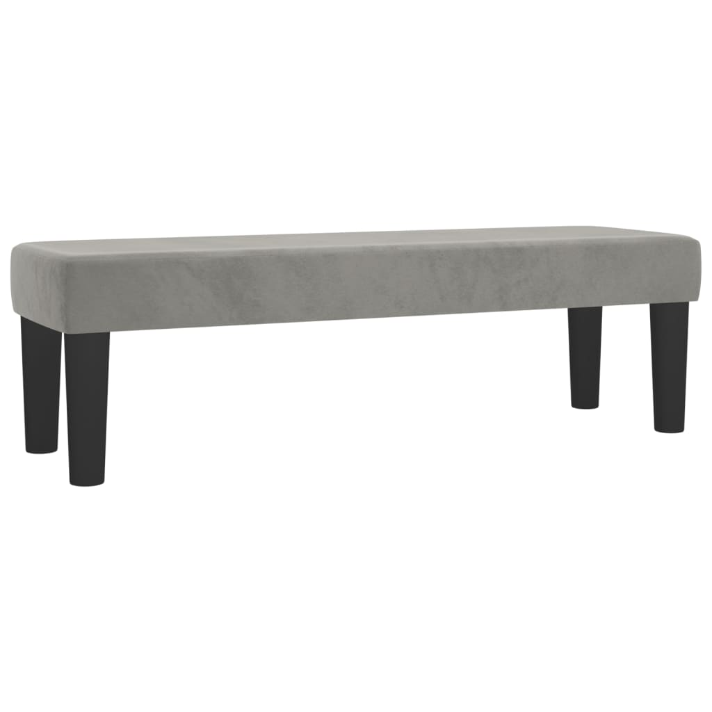 Κρεβάτι Boxspring με Στρώμα Ανοιχτό Γκρι 180x200 εκ. Βελούδινο