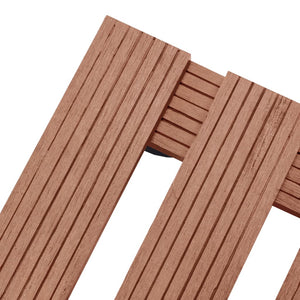 Βάσεις για Γλάστρες με Ρόδες 4 τεμ. Καφέ 30x30x7,5 εκ. από WPC - Pakobazaar
