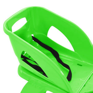 Έλκηθρο με Κάθισμα και Τιμόνι Πράσινο 102,5x40x23 εκ. Πολυπροπ.