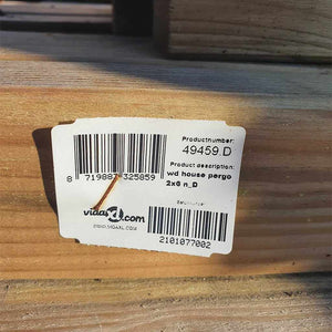 Πέργκολα Στηριζόμενη 2x6x2,2 μ. Εμποτισμένο Μασίφ Ξύλο Πεύκου