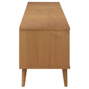 Έπιπλο Τηλεόρασης MOLDE Καφέ 158x40x49 εκ. Μασίφ Ξύλο Πεύκου