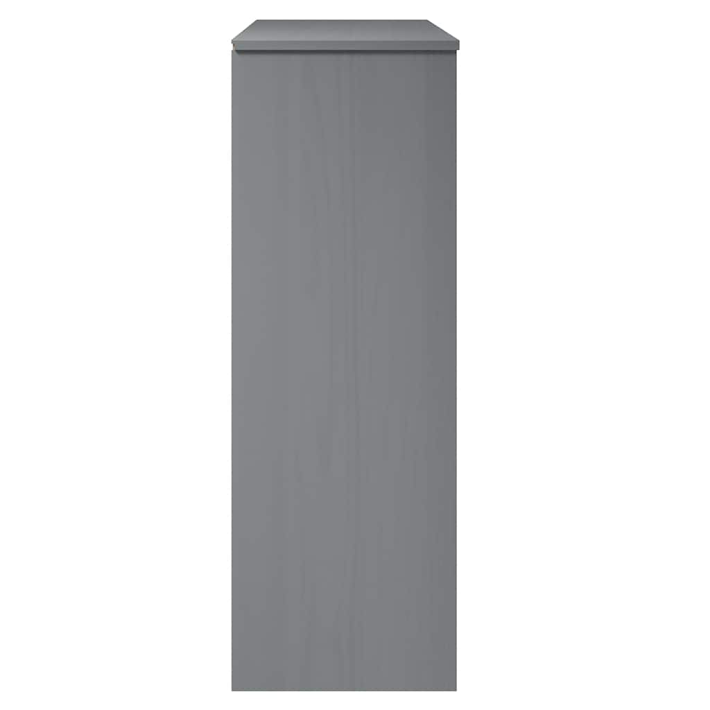 Πάνω Μέρος Ντουλαπιού MOLDE Γκρι 90x35x100 εκ. Μασίφ Πεύκο