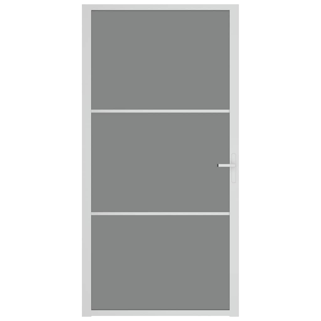 Εσωτερική Πόρτα 102,5x201,5 εκ. Λευκή ESG Γυαλί και Αλουμίνιο