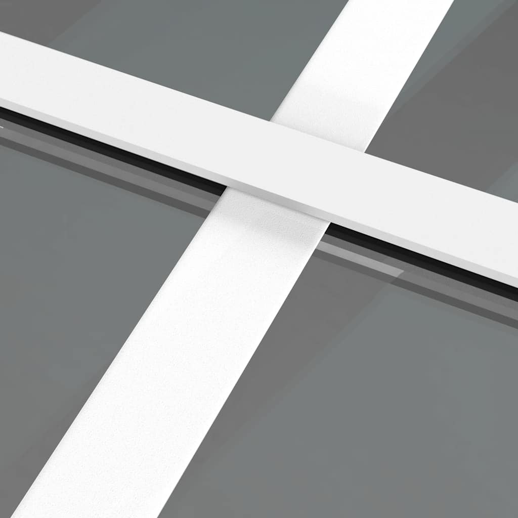 Εσωτερική Πόρτα 83x201,5 εκ. Λευκό ESG Γυαλί και Αλουμίνιο