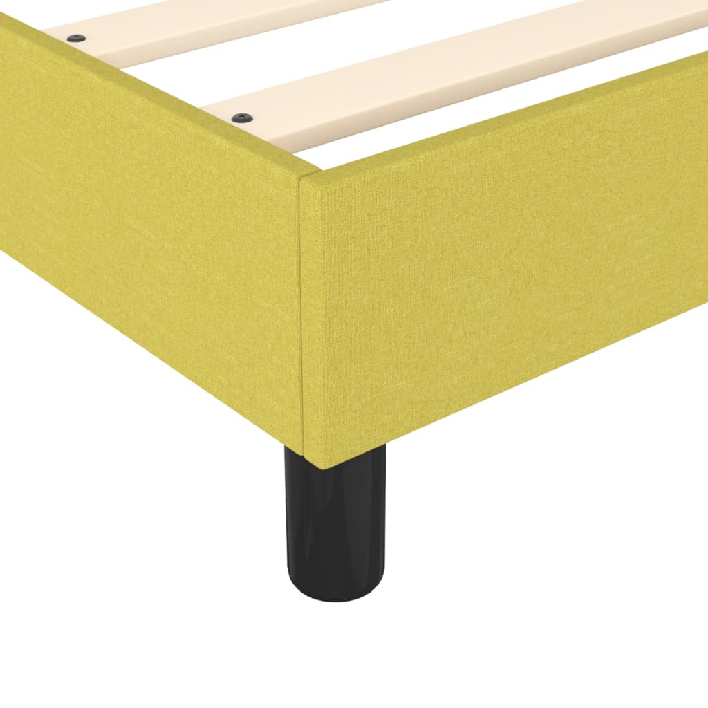 Κρεβάτι Boxspring με Στρώμα Πράσινο 90x190 εκ.Υφασμάτινο