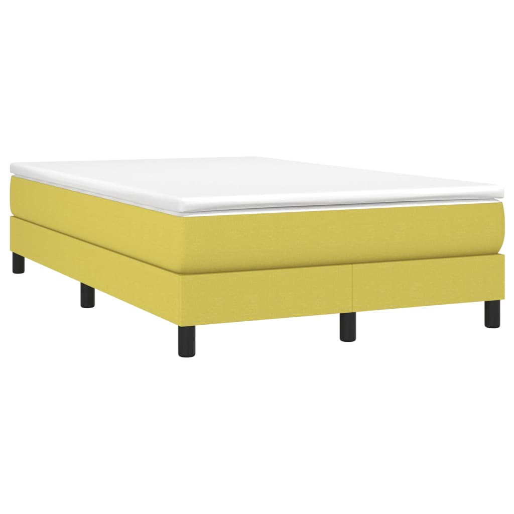 Κρεβάτι Boxspring με Στρώμα Πράσινο 120x200 εκ. Υφασμάτινο