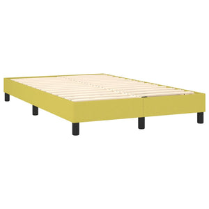 Κρεβάτι Boxspring με Στρώμα Πράσινο 120x200 εκ. Υφασμάτινο