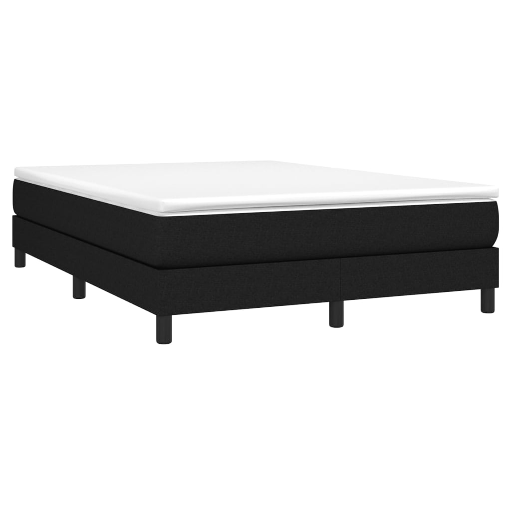 Κρεβάτι Boxspring με Στρώμα Μαύρο 160x200 εκ. Υφασμάτινο - Pakobazaar