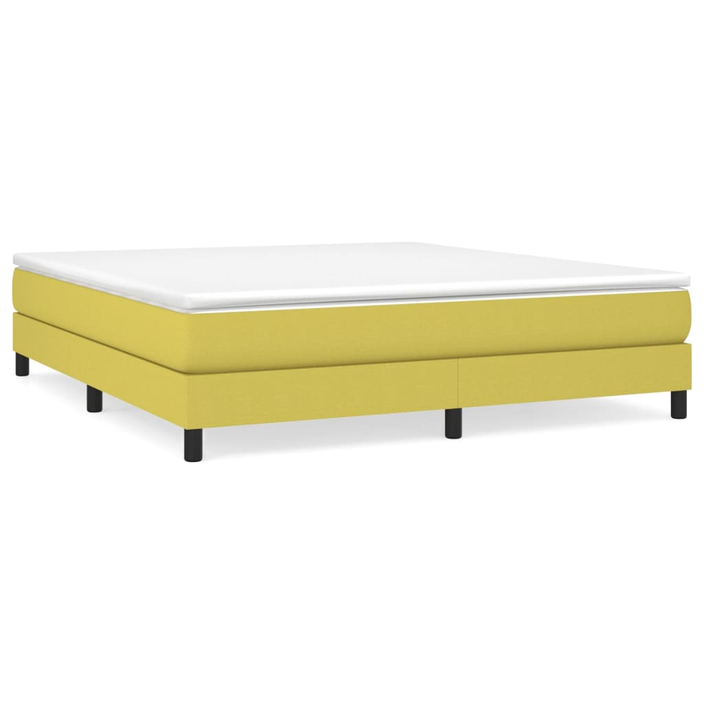 Κρεβάτι Boxspring με Στρώμα Πράσινο 180x200 εκ.Υφασμάτινο