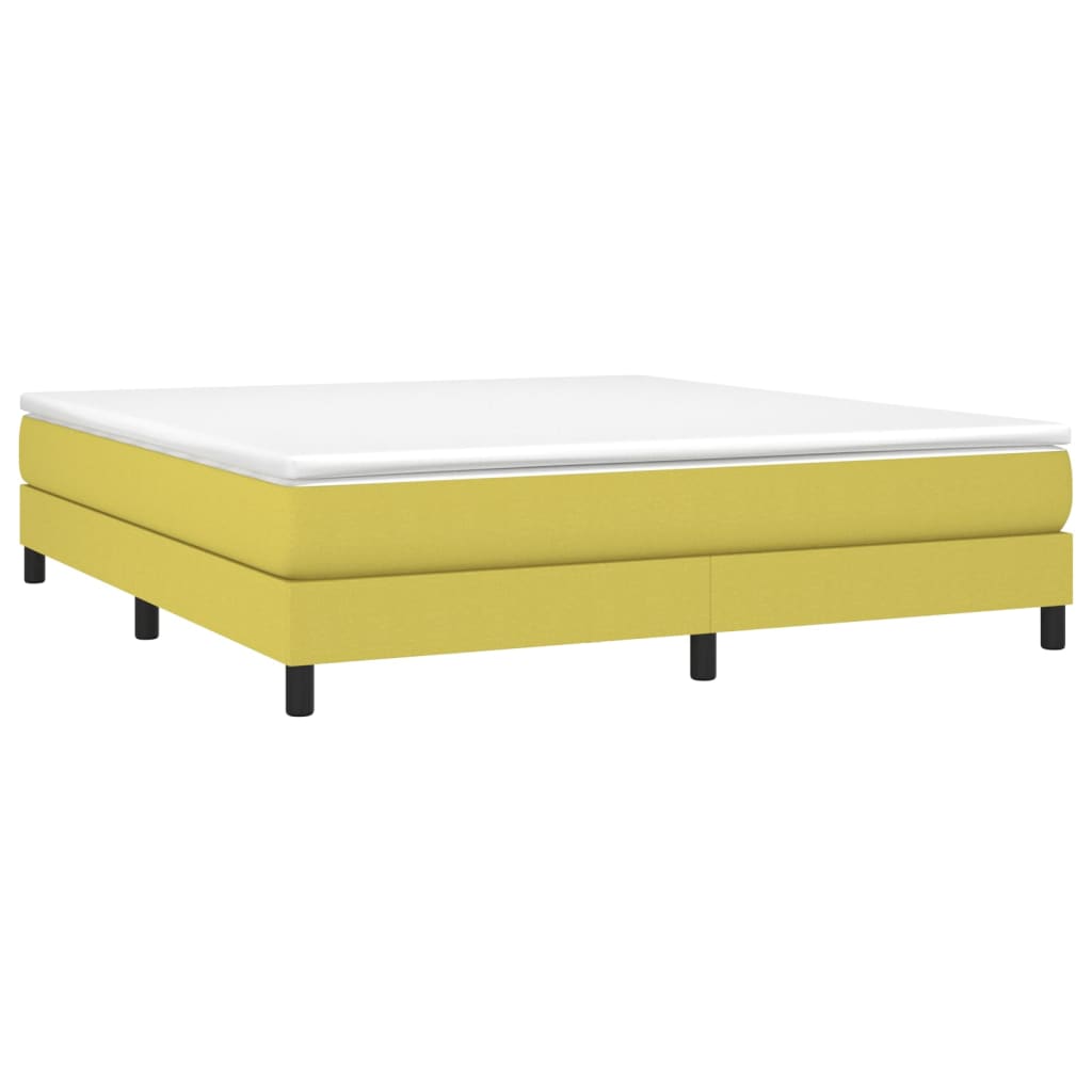 Κρεβάτι Boxspring με Στρώμα Πράσινο 180x200 εκ.Υφασμάτινο