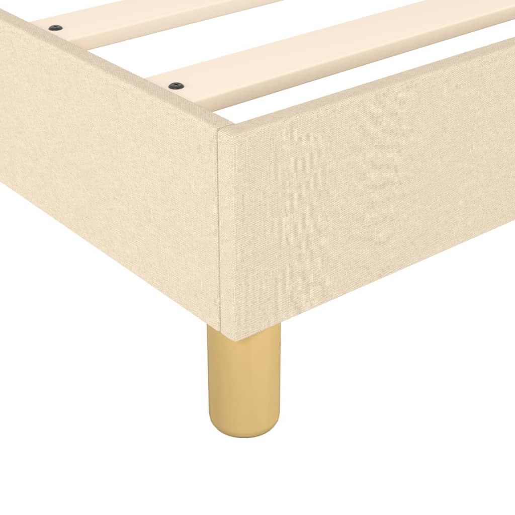Κρεβάτι Boxspring με Στρώμα Κρεμ 180x200 εκ. Υφασμάτινο