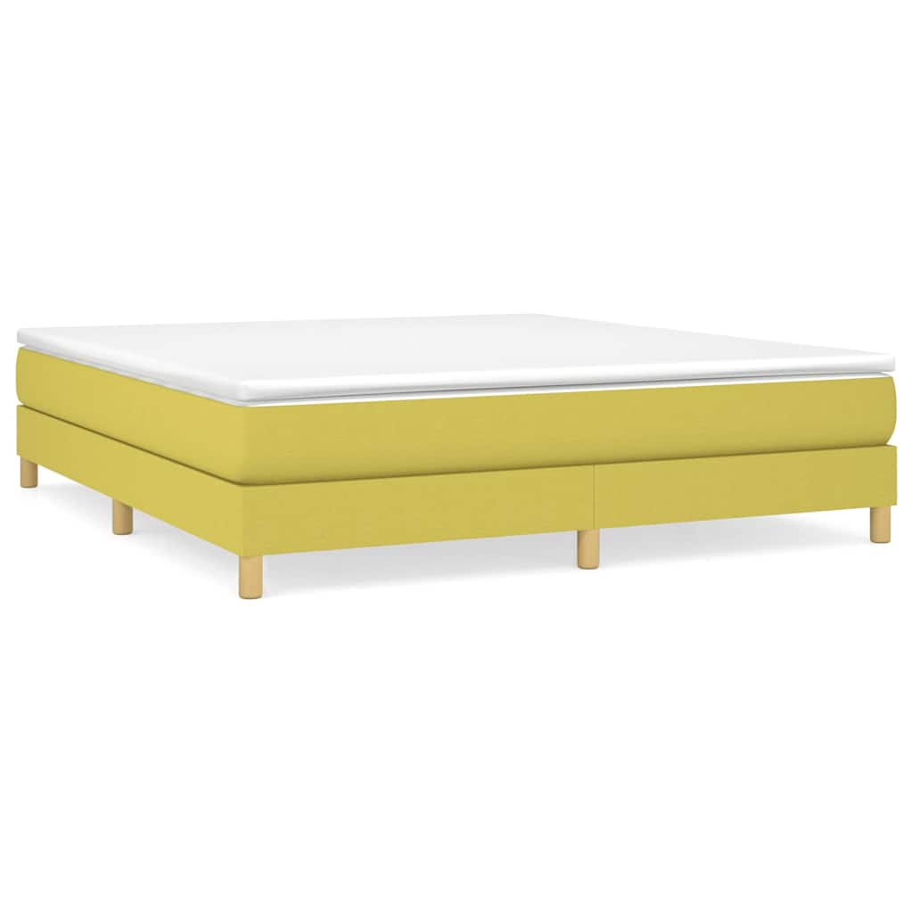 Κρεβάτι Boxspring με Στρώμα Πράσινο 180x200 εκ.Υφασμάτινο - Pakobazaar