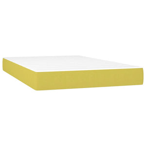 Κρεβάτι Boxspring με Στρώμα Πράσινο 120x200 εκ. Υφασμάτινο