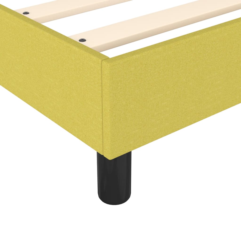 Κρεβάτι Boxspring με Στρώμα Πράσινο 120x200 εκ. Υφασμάτινο