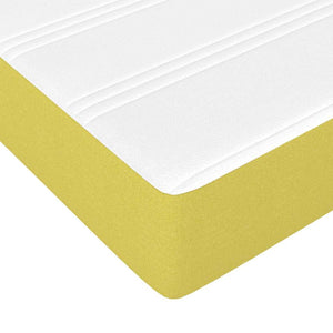 Κρεβάτι Boxspring με Στρώμα Πράσινο 140x190 εκ. Υφασμάτινο - Pakobazaar