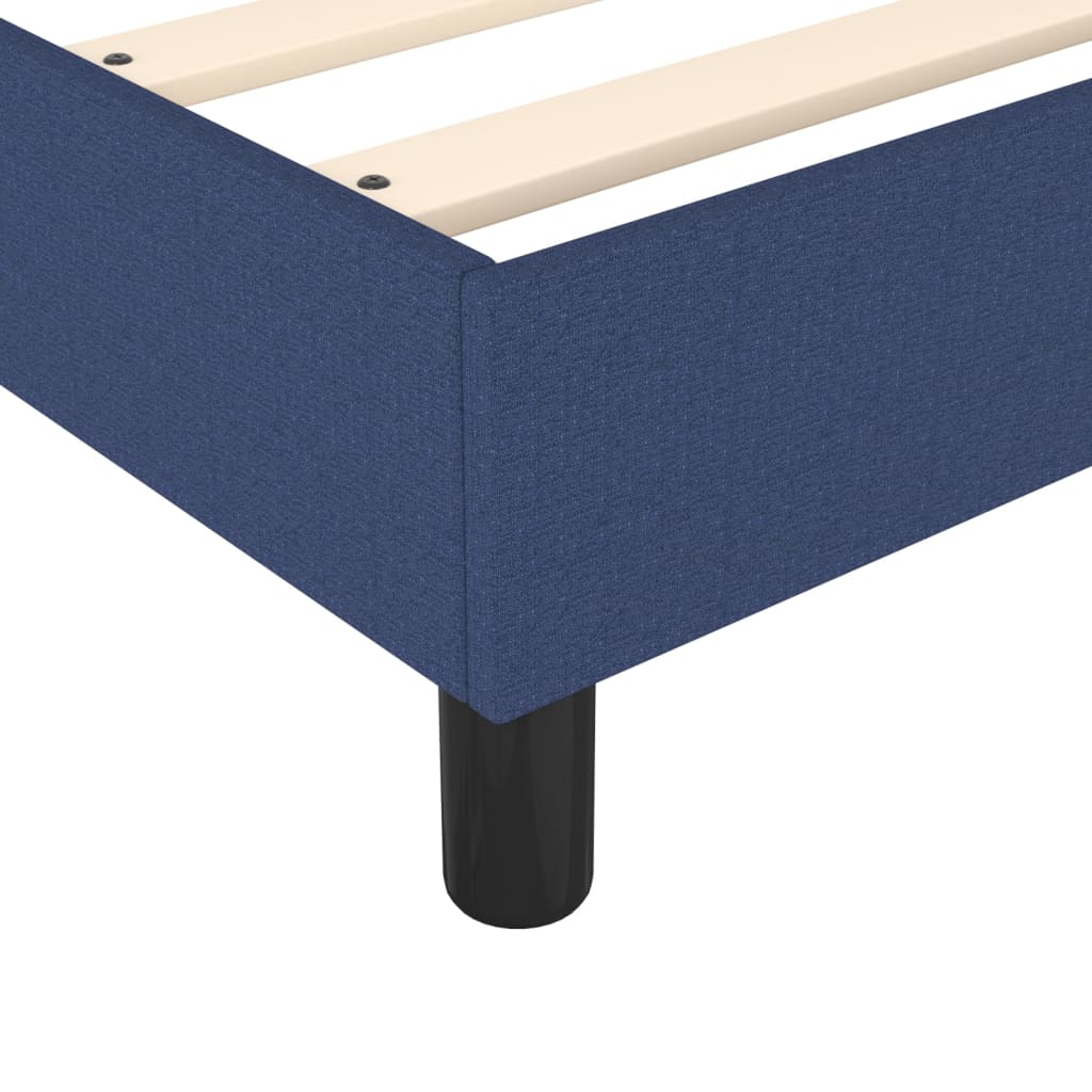 Κρεβάτι Boxspring με Στρώμα Μπλε 180x200 εκ. Υφασμάτινο