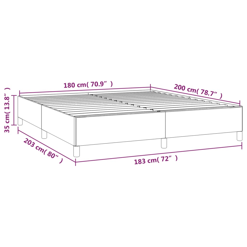 Κρεβάτι Boxspring με Στρώμα Μπλε 180x200 εκ. Υφασμάτινο