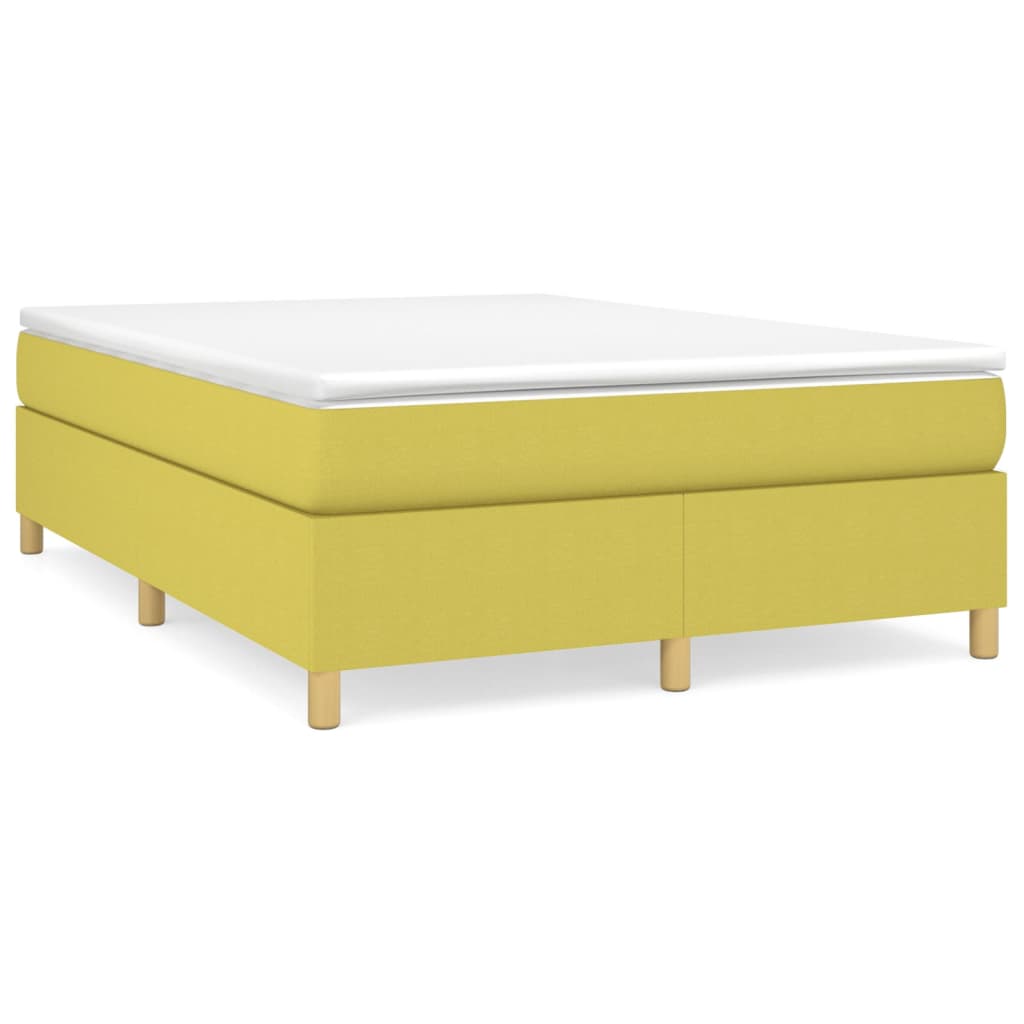 Κρεβάτι Boxspring με Στρώμα Πράσινο 140x200 εκ.Υφασμάτινο