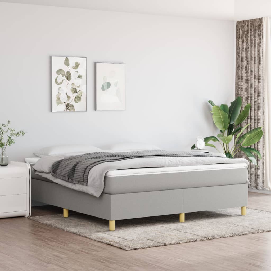 Κρεβάτι Boxspring με Στρώμα Αν. Πράσινο 160x200εκ Υφασμάτινο