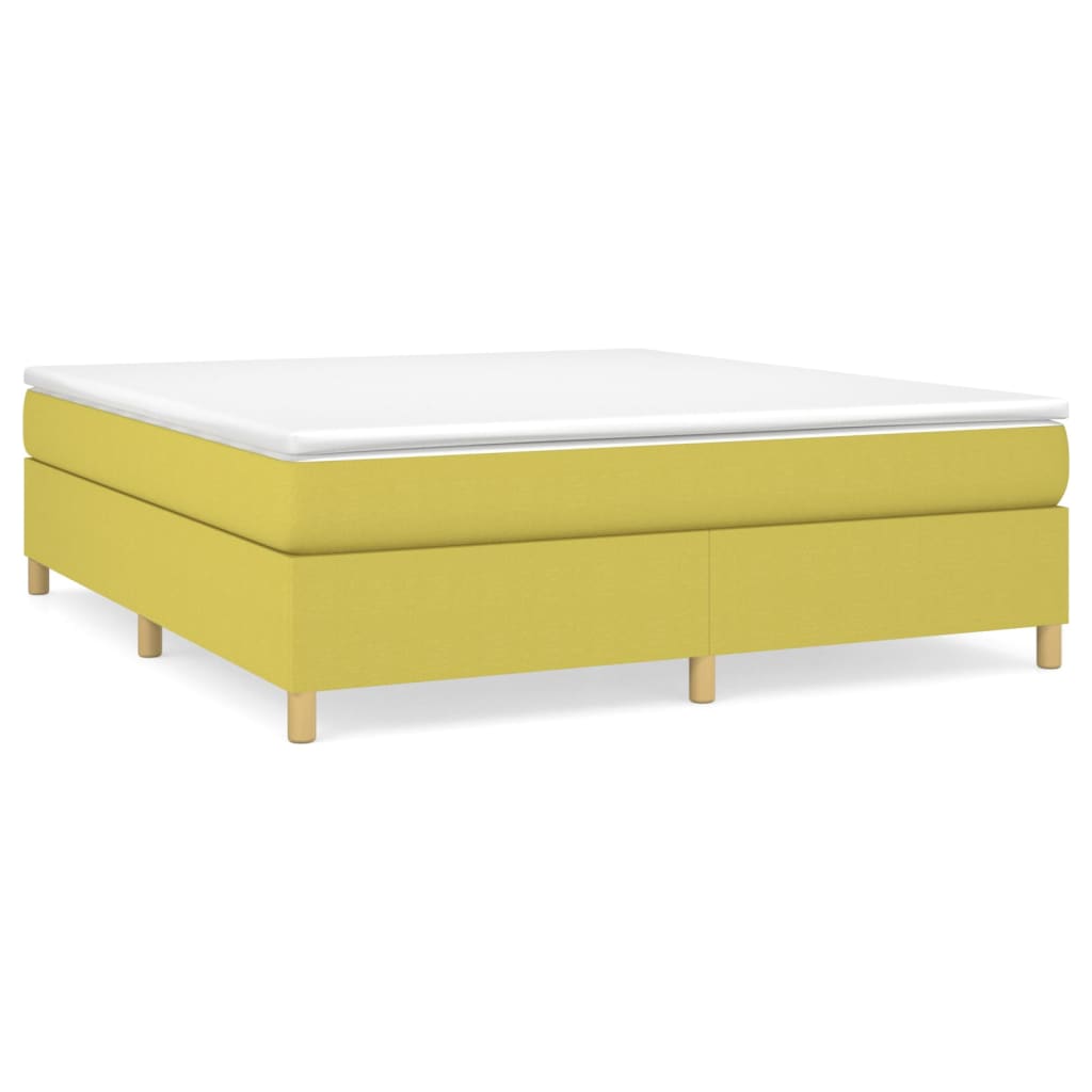 Κρεβάτι Boxspring με Στρώμα Πράσινο 180x200 εκ.Υφασμάτινο