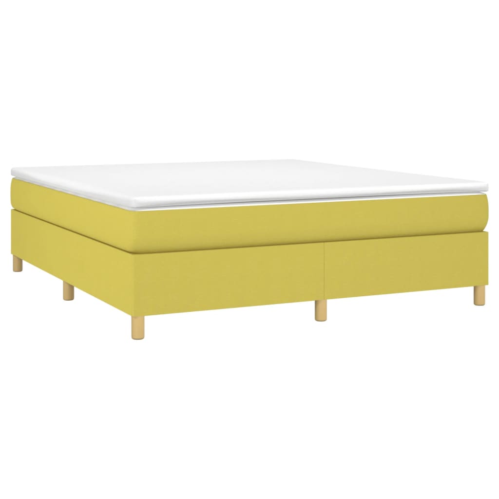 Κρεβάτι Boxspring με Στρώμα Πράσινο 180x200 εκ.Υφασμάτινο