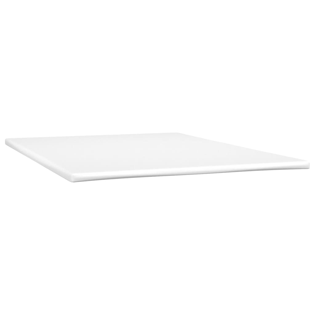 Κρεβάτι Boxspring με Στρώμα Καφέ 140x190εκ. από Συνθετικό Δέρμα - Pakobazaar