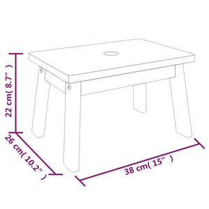Σκαμπό 38 x 26 x 22 εκ. από Μασίφ Ξύλο Ακακίας - PAKOBAZAAR