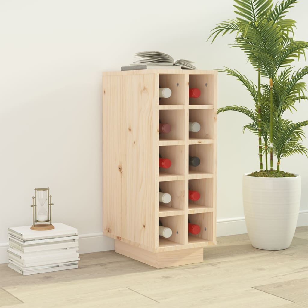 Κάβα Κρασιών 23 x 34 x 61 εκ. από Μασίφ Ξύλο Πεύκου - Pakobazaar