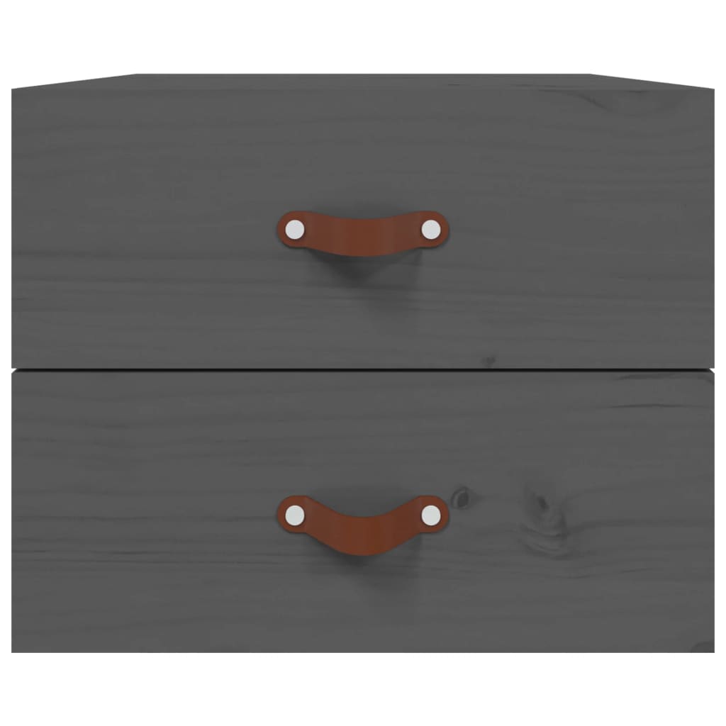 Κομοδίνο Επιτοίχιο Γκρι 50 x 36 x 40 εκ.