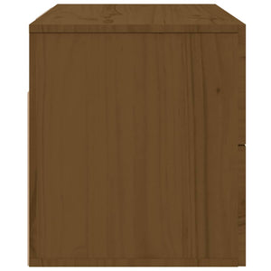 Κομοδίνα Επιτοίχια 2 Τεμ. Καφέ Μελί 50 x 36 x 40 εκ.