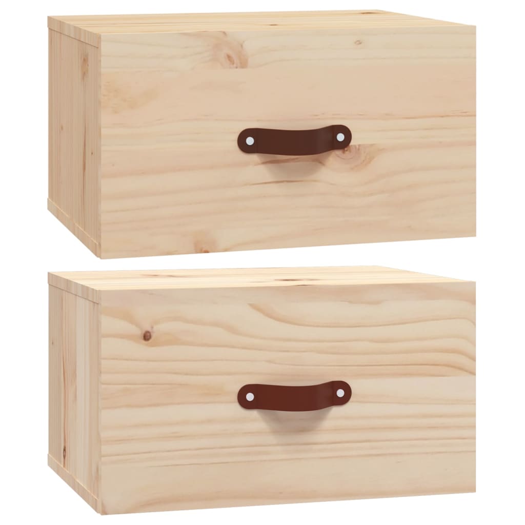 Κομοδίνα Επιτοίχια 2 τεμ. 40 x 29,5 x 22 εκ.