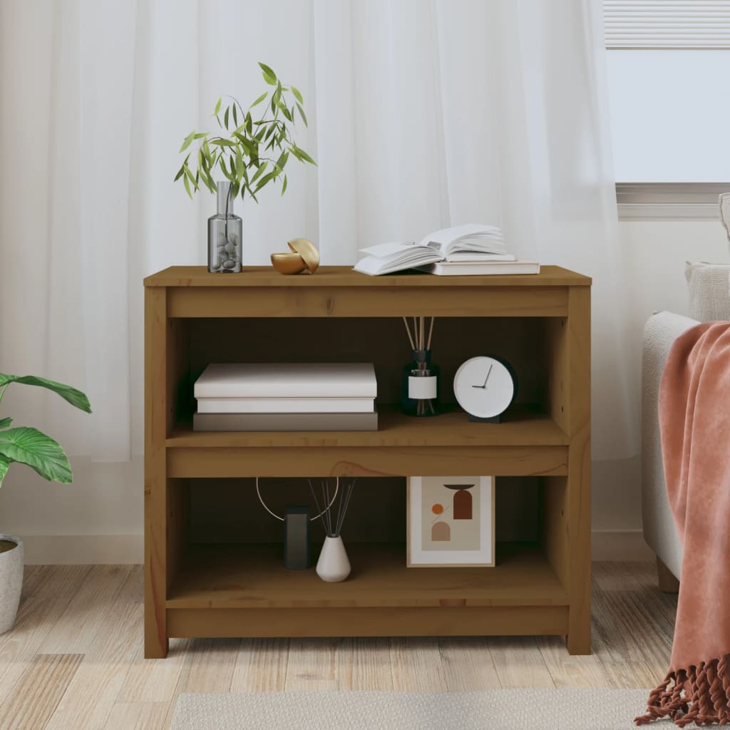 Βιβλιοθήκη Μελί 80 x 35 x 68 εκ. από Μασίφ Ξύλο Πεύκου