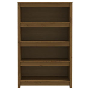 Βιβλιοθήκη Μελί 80x35x126 εκ. από Μασίφ Ξύλο Πεύκου - Pakobazaar