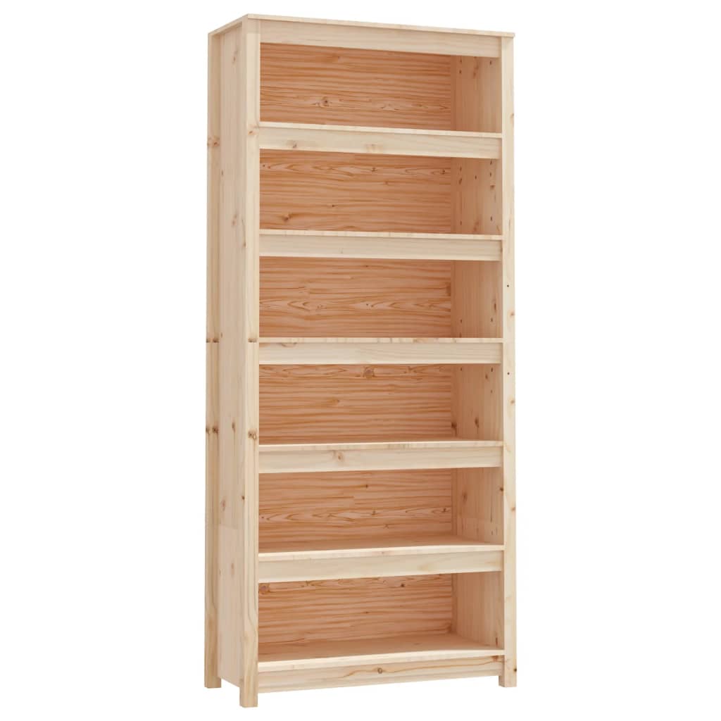 Βιβλιοθήκη 80 x 35 x 183 εκ. από Μασίφ Ξύλο Πεύκου - Pakobazaar