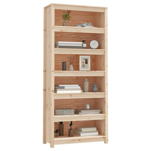 Βιβλιοθήκη 80 x 35 x 183 εκ. από Μασίφ Ξύλο Πεύκου - Pakobazaar