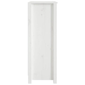 Βιβλιοθήκη Λευκή 50x35x97 εκ. από Μασίφ Ξύλο Πεύκου - Pakobazaar