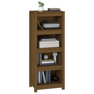 Βιβλιοθήκη Μελί 50x35x125,5 εκ. από Μασίφ Ξύλο Πεύκου
