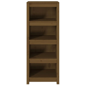 Βιβλιοθήκη Μελί 50x35x125,5 εκ. από Μασίφ Ξύλο Πεύκου