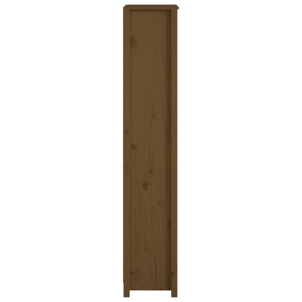 Βιβλιοθήκη Μελί 50x35x183 εκ. από Μασίφ Ξύλο Πεύκου